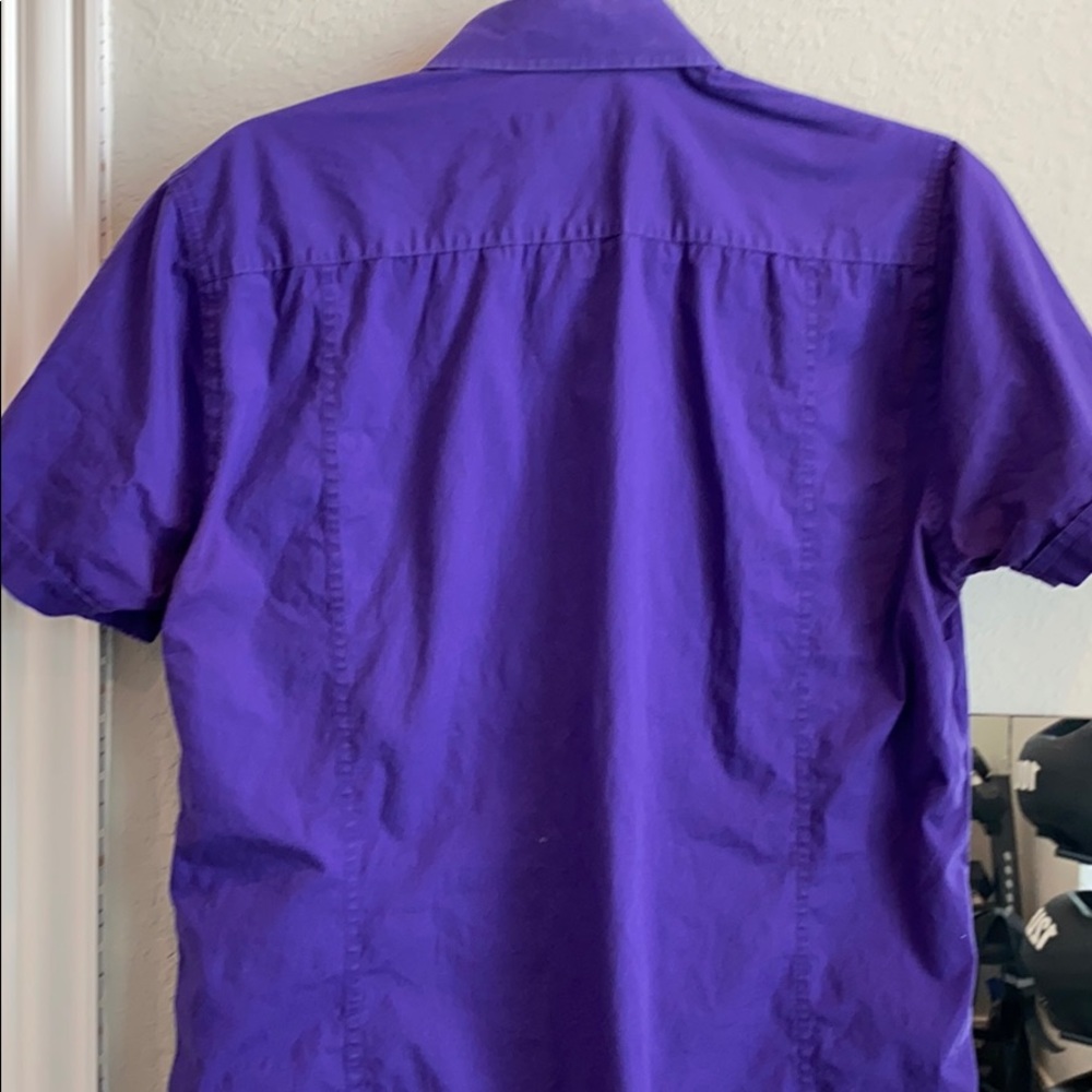 Express Purple Fitted shirt - Picture 5 of 5